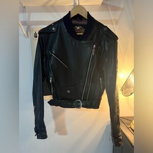 Harley Davidson Women’s Medium Moto Biker Leather Jacket XS